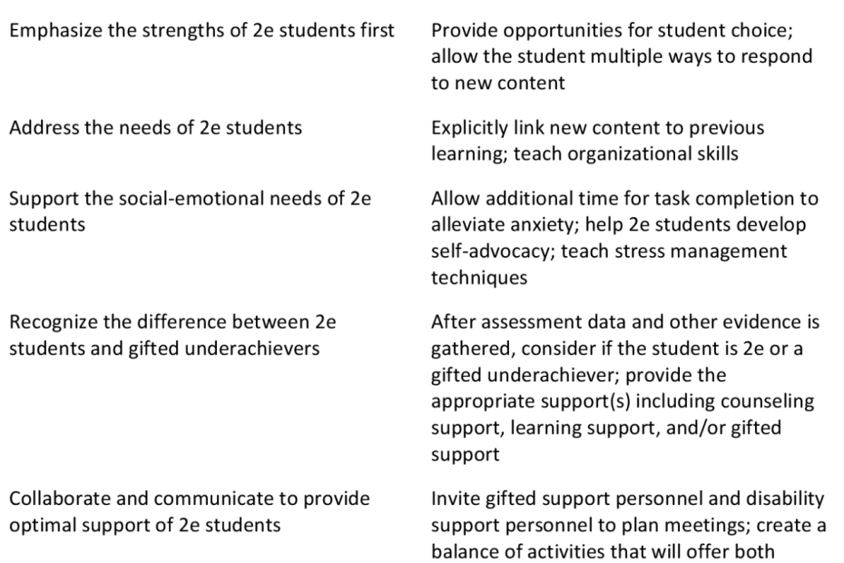 Pdf] Strategies For Supporting Students Who Are Twice-Exceptional |  Semantic Scholar