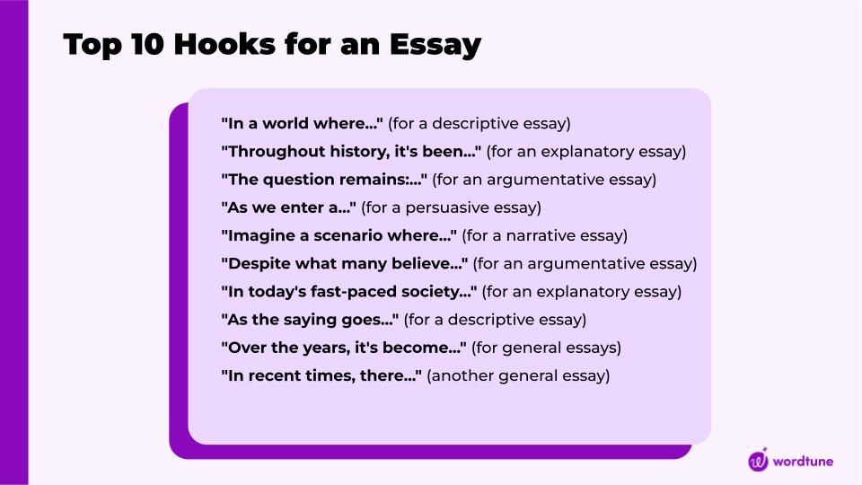 Essay Hook Examples That Grab Attention (Formula For Better Grades)