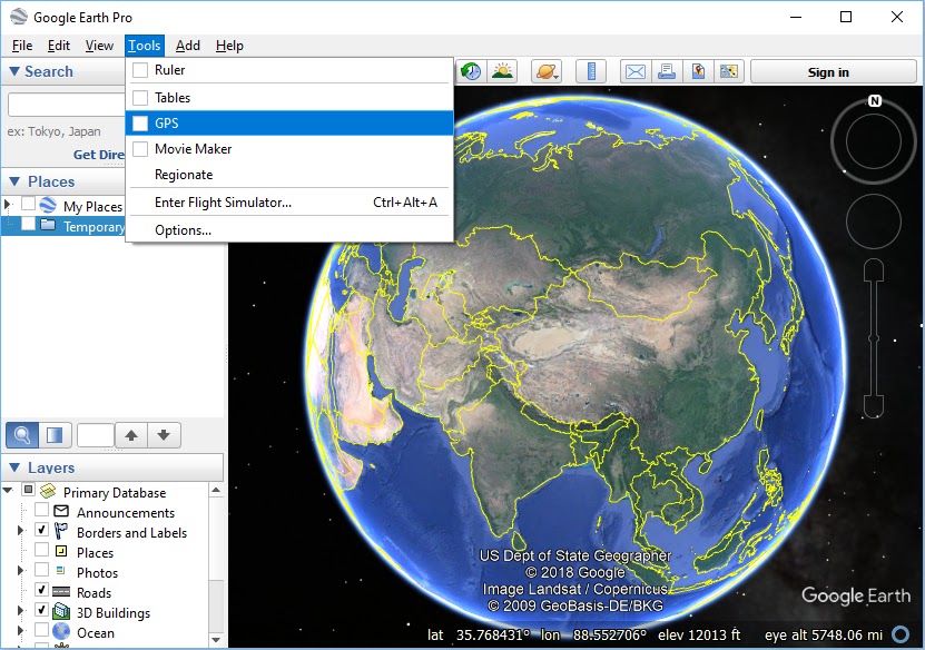 Importing Global Positioning Systems (Gps) Data In Google Earth Desktop –  Google Earth Outreach